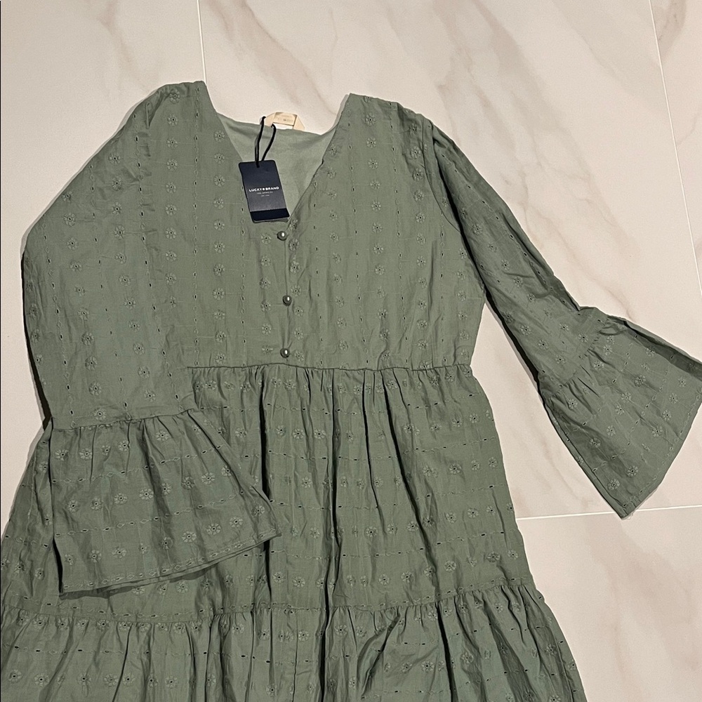 Lucky Brand Green Maxi Dress - Picture 5 of 12